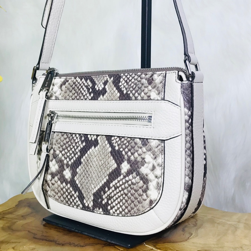 Michael Kors Julia Medium Python Messenger Bag - Picture 2 of 8
